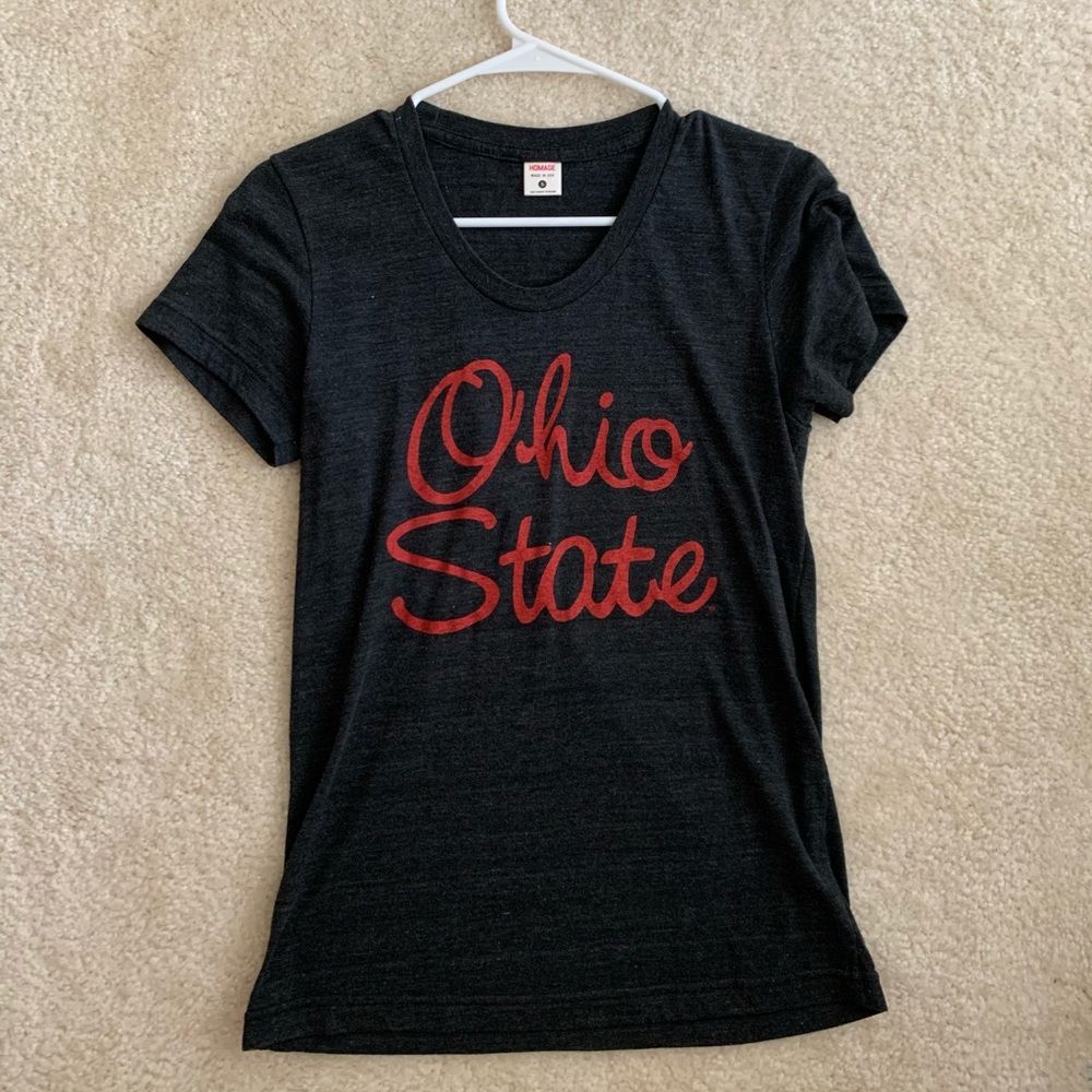 Homage Dark Grey Ohio State Tee
